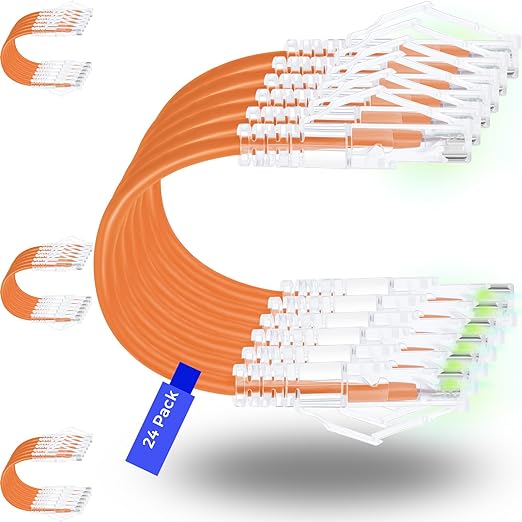 Rapink Patch Cables Cat6/ Cat6a 10ft Slim, Cat6a Ethernet Patch Cable 10G by Rapink