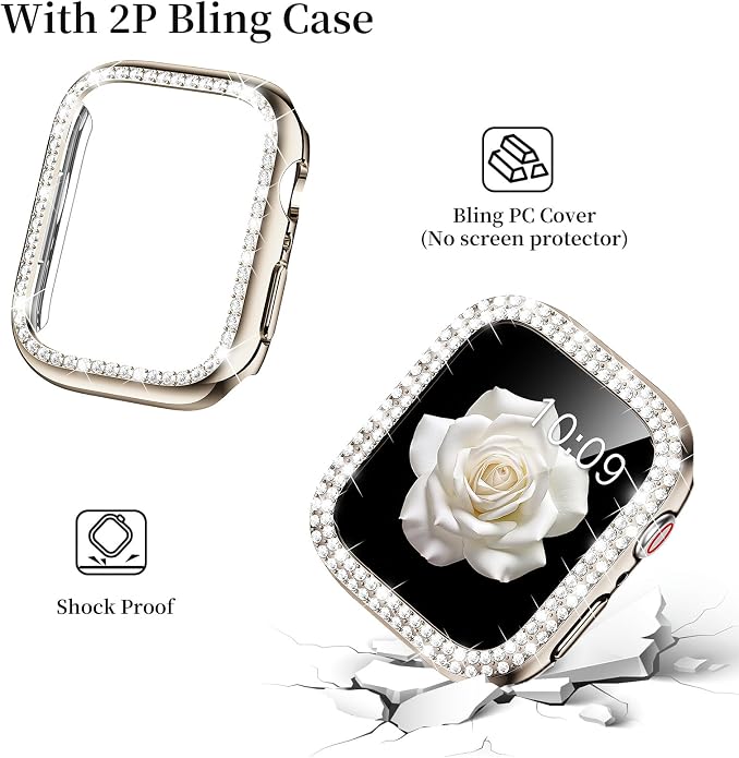 Mosonio Compatible with Apple Watch Band 38mm 40mm 41mm 42mm 44mm 45mm 46mm - Image 4
