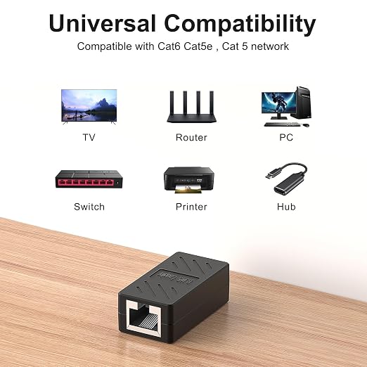ZUZONG RJ45 Coupler, in Line Coupler Ethernet Coupler Cat8/ Cat7/ Cat6/ Cat5e/ - Image 7