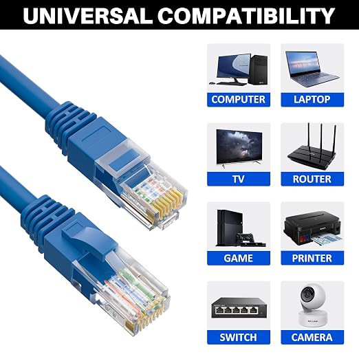 Kxable Cat5e Ethernet Cable 100 FT, Cat 5e Internet Cable, Standard RJ45 - Image 6