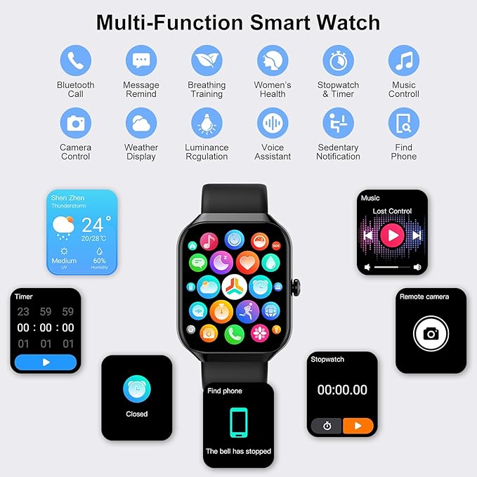 Smart Watch, 1.96"HD Smartwatch - Image 6