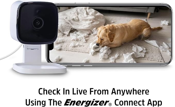 Energizer Smart Wi-Fi Indoor Security Camera, 1080P Full HD - Image 6