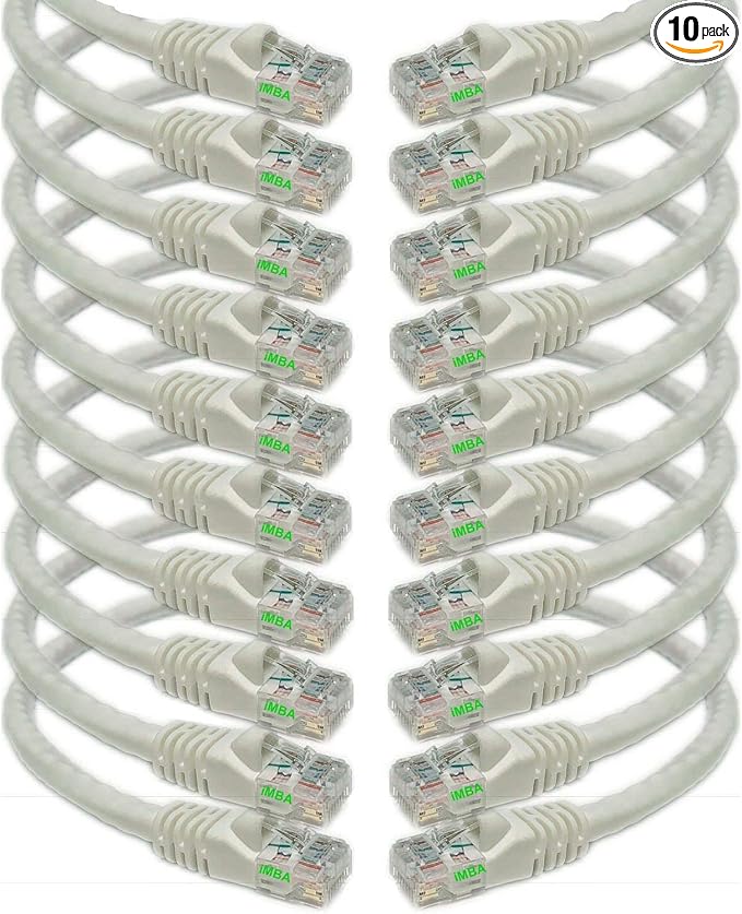 iMBAPrice 15 ' Cat5e Network Ethernet Patch Cable, 10 Pack by iMBAPrice