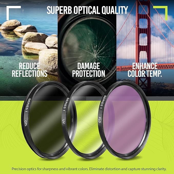 Ultra Deluxe Lens Kit for Canon Rebel T3, EOS 80D, EOS 77D Cameras - Image 3