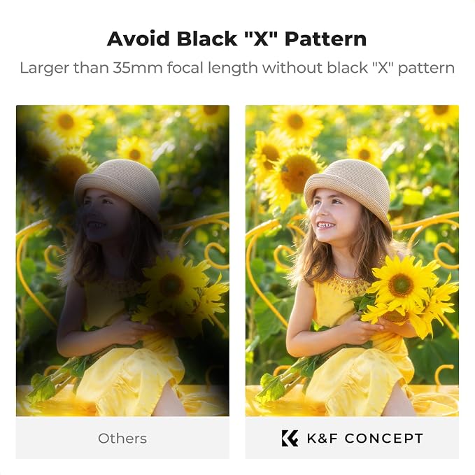 K&F CONCEPT 55mm Black Diffusion Mist Effect 1/4 & Variable ND2-32 & Circular - Image 4