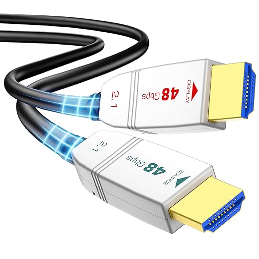 8K Fiber Optic HDMI Cable 100FT, 48Gbps Ultra High Speed HDMI 2.1 Cable by FeizLink