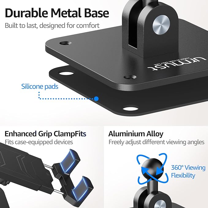 Urmust Universal Tablet Wall Mount Holder, 360° Adjustable, - Image 6