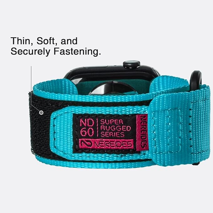 Nereides Compatible with Apple Watch Band Ultra 3/2/1, Nylon Sports Strap with - Image 8