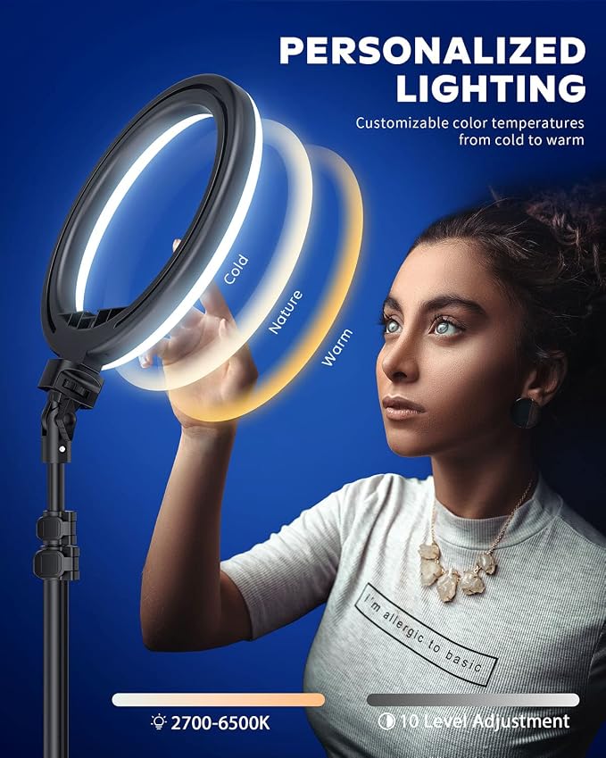 Kaiess 10.2" Selfie Ring Light - Image 2