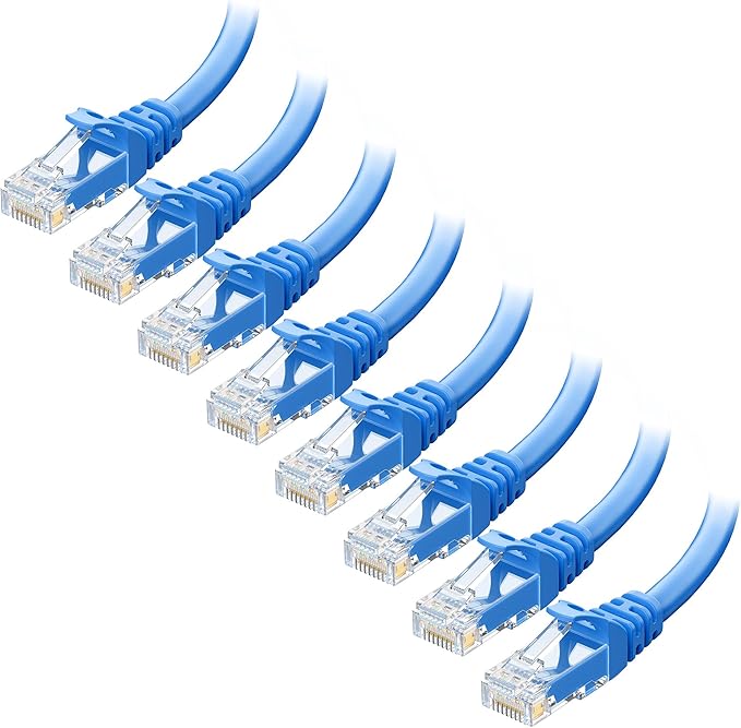 Cable Matters 1Gbps 8-Pack Snagless Cat 5e Ethernet Cable - 5ft by CableMatters