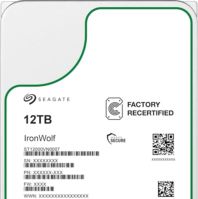 Seagate 12TB IronWolf NAS SATA Hard Drive 6Gb/s 256MB Cache 3.5-Inch Internal - Image 4