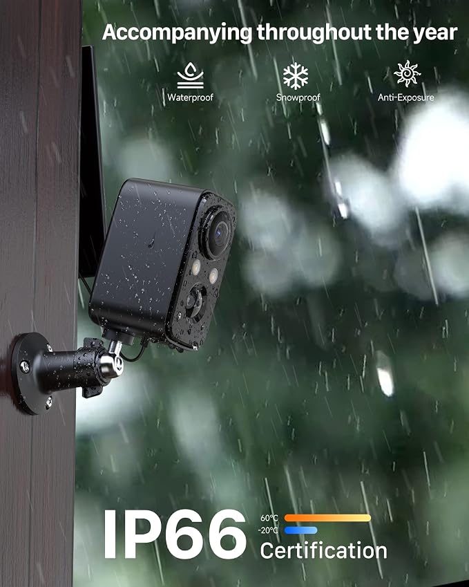 Security Cameras Wireless Outdoor, Flood Light Solar Cameras - Image 7