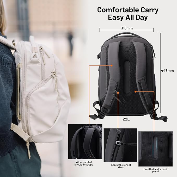 PGYTECH OneGo Lite 22L Camera Backpack Water-Resistant DSLR/Mirrorless Bag - Image 8