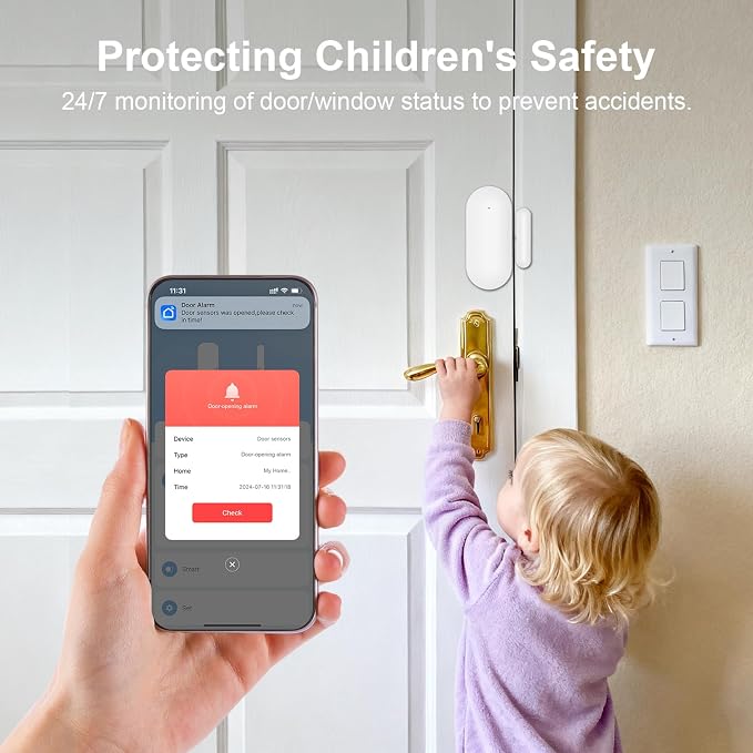 Wireless Home Security System, SOS Button, Door/Window Sensors, APP Insta Alert - Image 4