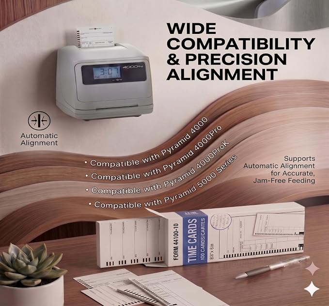 44100-10 Employee Time Cards, 2 Boxes of 100 - Image 5