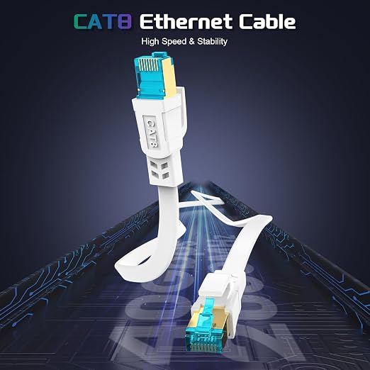 Cat 8 Ethernet Cable 125 FT, Heavy Duty High Speed 40Gbps 2000Mhz Internet - Image 3