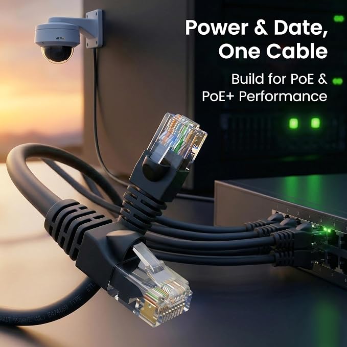 GEARit Cat 6 Ethernet Patch Cable 7 ft Black Cat6 Patch Cables 7ft - Image 7