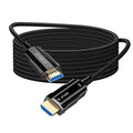 8K HDMI 2.1 Cable 10ft, Fiber Optic HDMI Cable Braided Cord, High Speed Active by RUBMUD