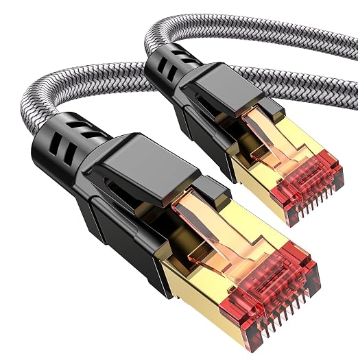 Cat 8 Ethernet Cable 16 ft, 40Gbps 2000Mhz High Speed Gigabit LAN Internet by Ltemziiy