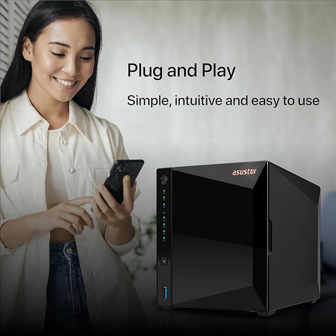 Asustor Drivestor 4 Pro Gen2 AS3304T v2, 4 Bay NAS, 1.7GHz Quad-Core, 2GB RAM - Image 6