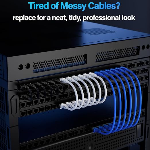 Cat6 Ethernet Cable 10Gbps 14 ft, UTP Ethernet Cable Cat 6, Flexible Bare - Image 5