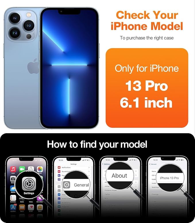 LeYi for iPhone-13-Pro Phone Case for MagSafe : - Image 6