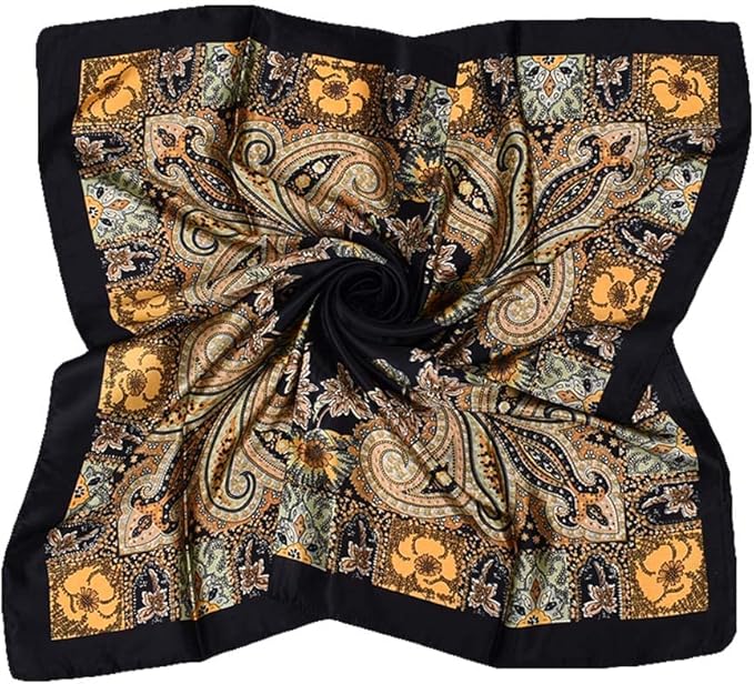 4Pcs Silk Head Scarves for Women Satin Hair Scarf 35”Large Square Bandana Silk - Image 2