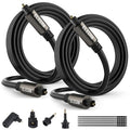 Elecan Optical Audio Cable 4 Ft/2 Pack Digital Audio Toslink Cable Cord-Fiber by Elecan