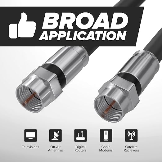 THE CIMPLE CO - RG6 Coaxial Cable 35 FT - RG6 Coax Cable - Image 8