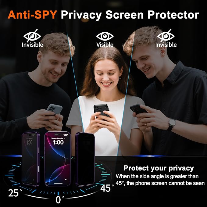 for iPhone 15 Case with Privacy Screen Protector and Camera Protection - Image 7