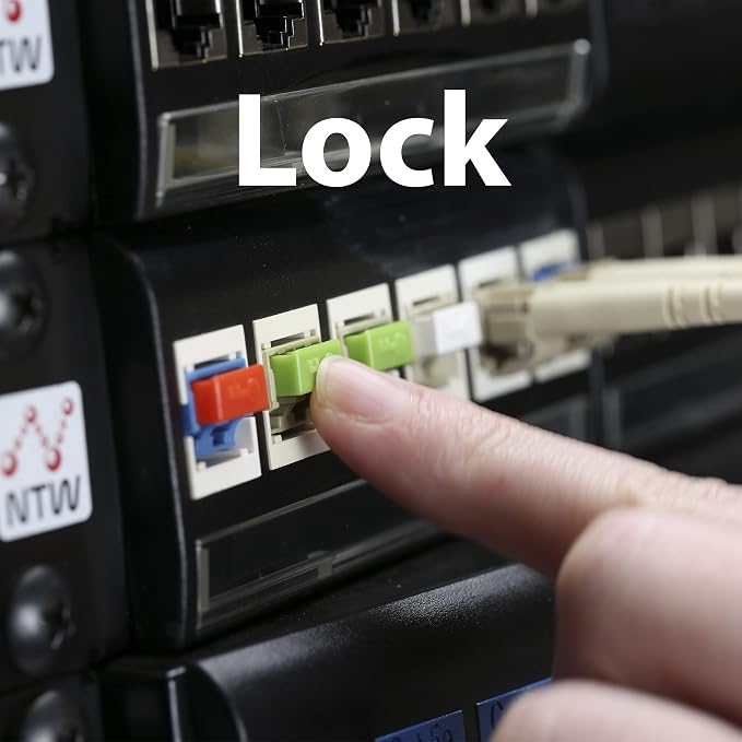 NTW NL-LCPBK50-WH Net-Lock Locking LC Port/Dust Blocker - Image 7