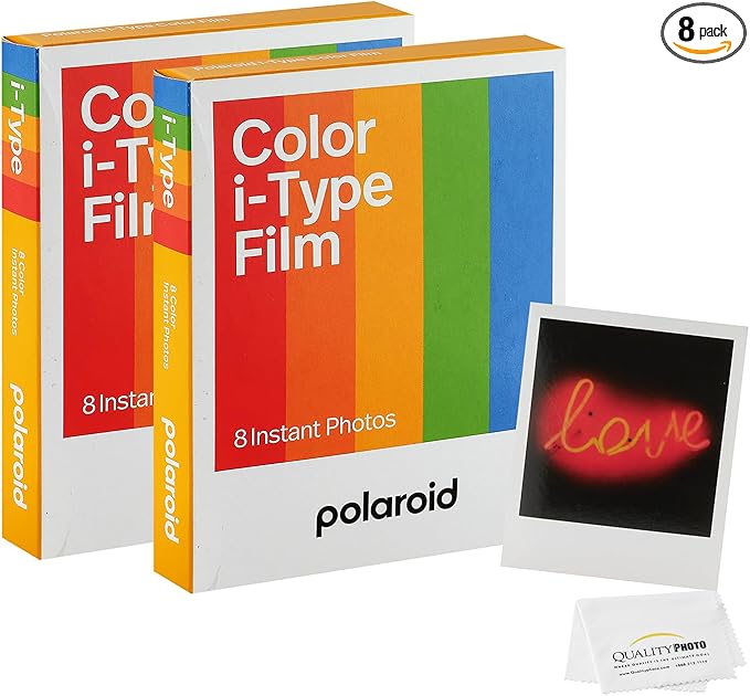 Polaroid Color I-Type Film for Now, i2 + Quality Photo Cloth, 16 Sheets by Polaroid