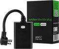 Zooz 800 Series Z-Wave Long Range Outdoor Double Plug ZEN14 | Hub Required | by ZOOZ