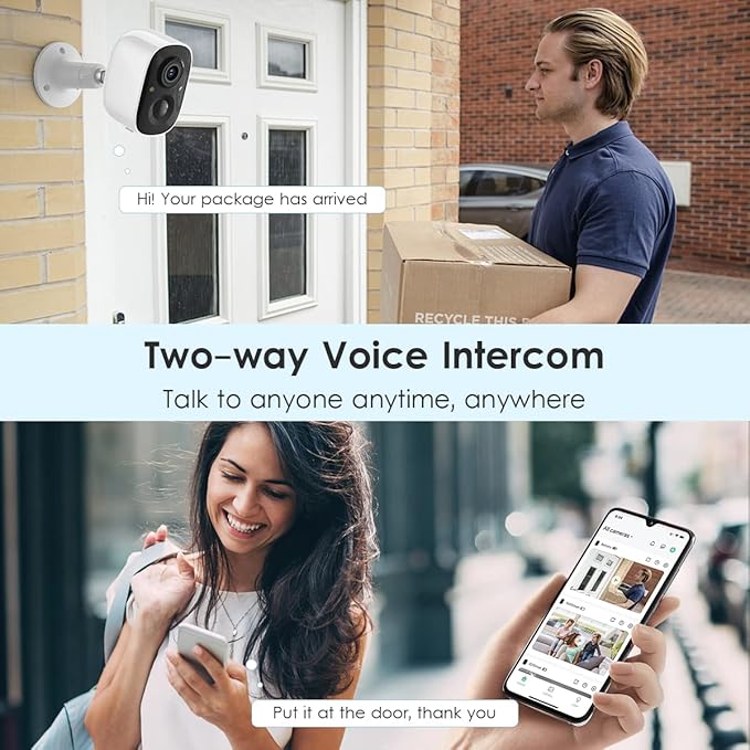 GMK Security Cameras Wireless Outdoor, 2K Color Night Vision AI Motion - Image 4