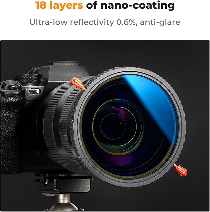 K&F CONCEPT 82mm Variable ND2-32 & Circular Polarizing Lens Filter in 1 - Image 6