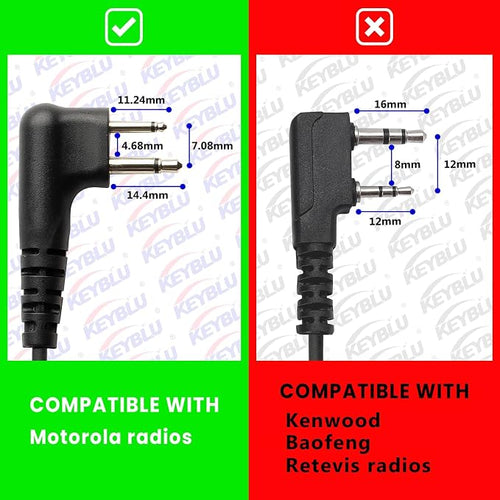 10 PCS CLS1110 Acoustic Tube Surveillance Earpiece/Headset - Image 2