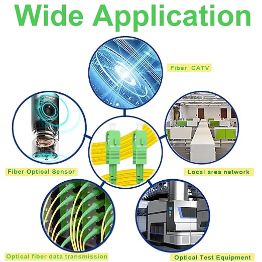 FLYPROFiber- 50m/164ft SC/APC to SC/APC Optic Fiber Cable, OS2 Single Mode - Image 6
