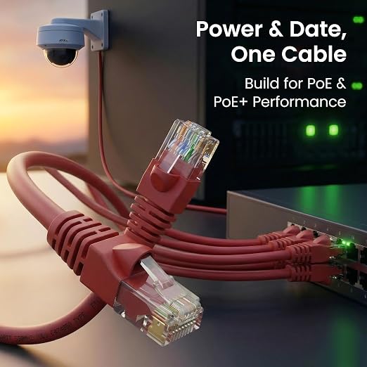 GEARit Cat 6 Ethernet Patch Cable 1 ft Red Cat6 Patch Cables 1ft Red/Ethernet - Image 7