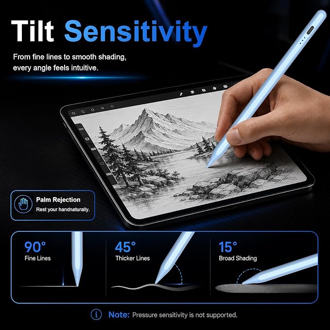 HATOKU Stylus Pen for iPad 2018-2026, 15 Min Fast Charge iPad Pencil 1st Gen - Image 5