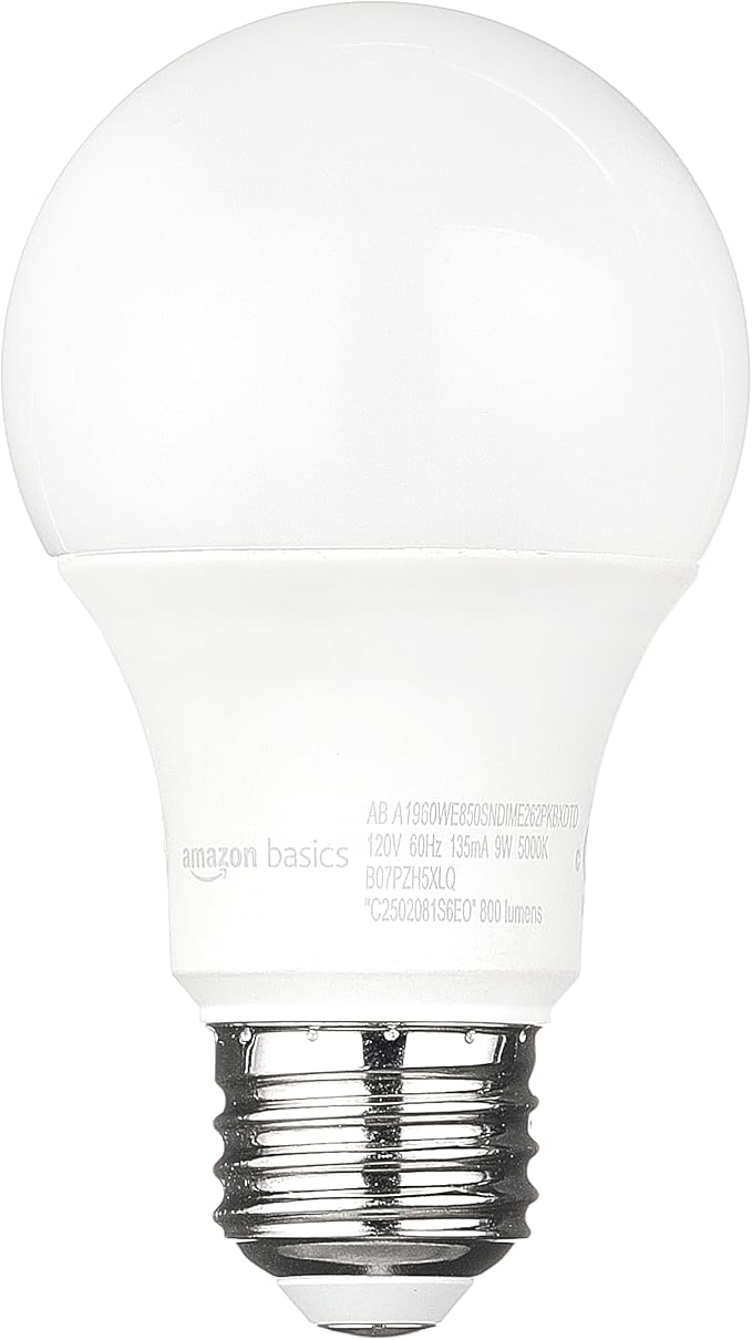 Amazon Basics A19 Dusk to Dawn Sensor LED Outdoor Light Bulb, 60W Equivalent - Image 2