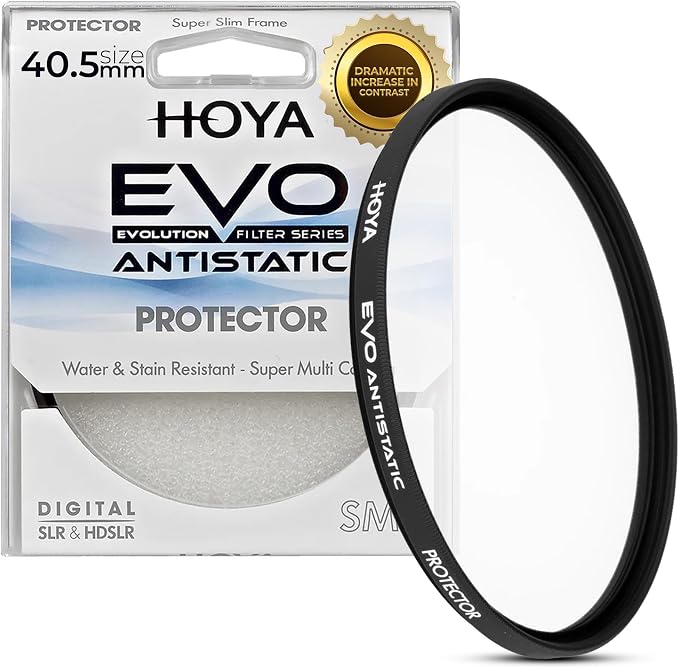 Hoya EVO Antistatic 40.5mm Filter — Premium Optical Glass w/ 16-Layer SMC Lens by HOYA