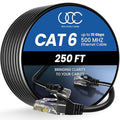 Ultra Clarity Cables Cat 6 Ethernet Cable 250 ft, Outdoor&Indoor 10Gbps by UltraClarityCables