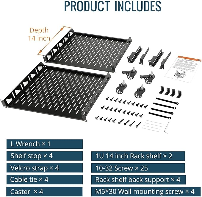 TECMOJO 20U Open Frame Network Rack - Image 6