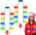 QZYL 100 Pack Christmas Light Necklace, 40 In Colorful Christmas Necklaces by QZYL