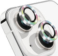 Compatible with iPhone 15 & 15 Plus Camera Lens Protector, Bling Glitter 9H by Hsefo
