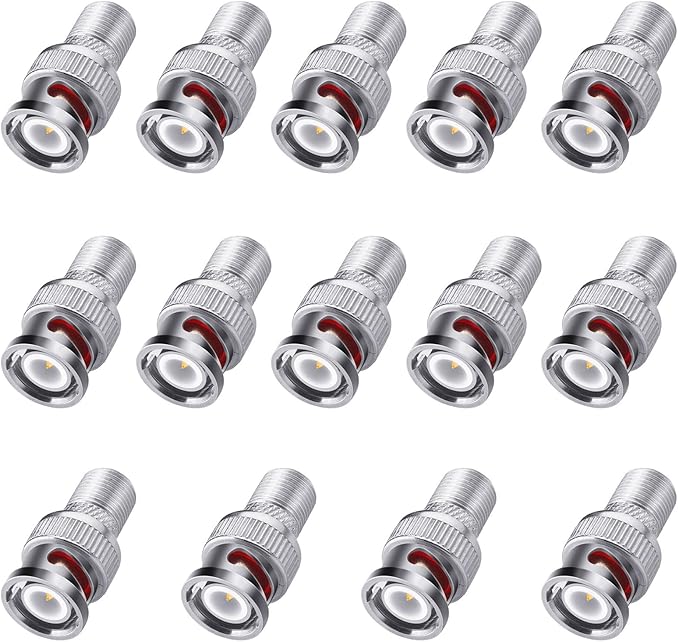 F to BNC Connector 59 Pcs BNC Male Plug to F Female Jack Coax Adapter 75 Ohm - Image 7