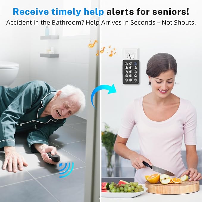 Wireless Caregiver Pager - 500ft Range Nurse Call System - Image 4
