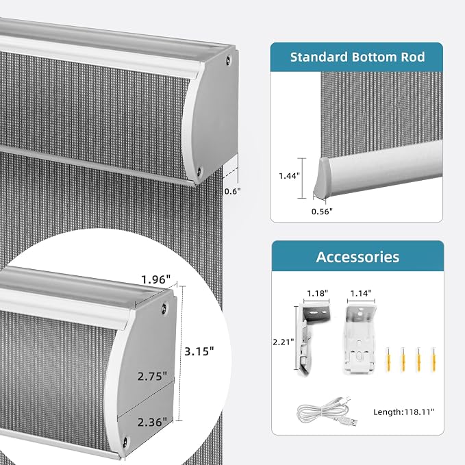 SmartWings Motorized Light Filtering Shades, Work - Image 7