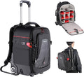 Neewer 2-in-1 Rolling Camera Backpack Trolley Case by Neewer