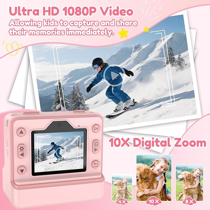 Kids Camera Instant Print, Christmas Birthday Gifts - Image 4